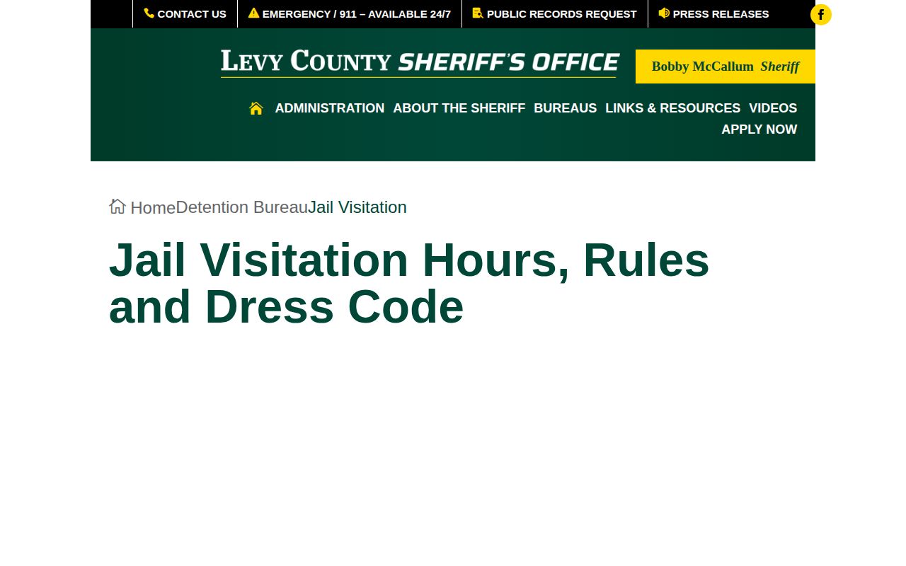 Levy County post-release Smart Jail Mail instructions